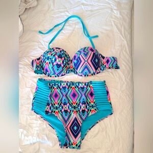 Colorful Geometric Bikini Set